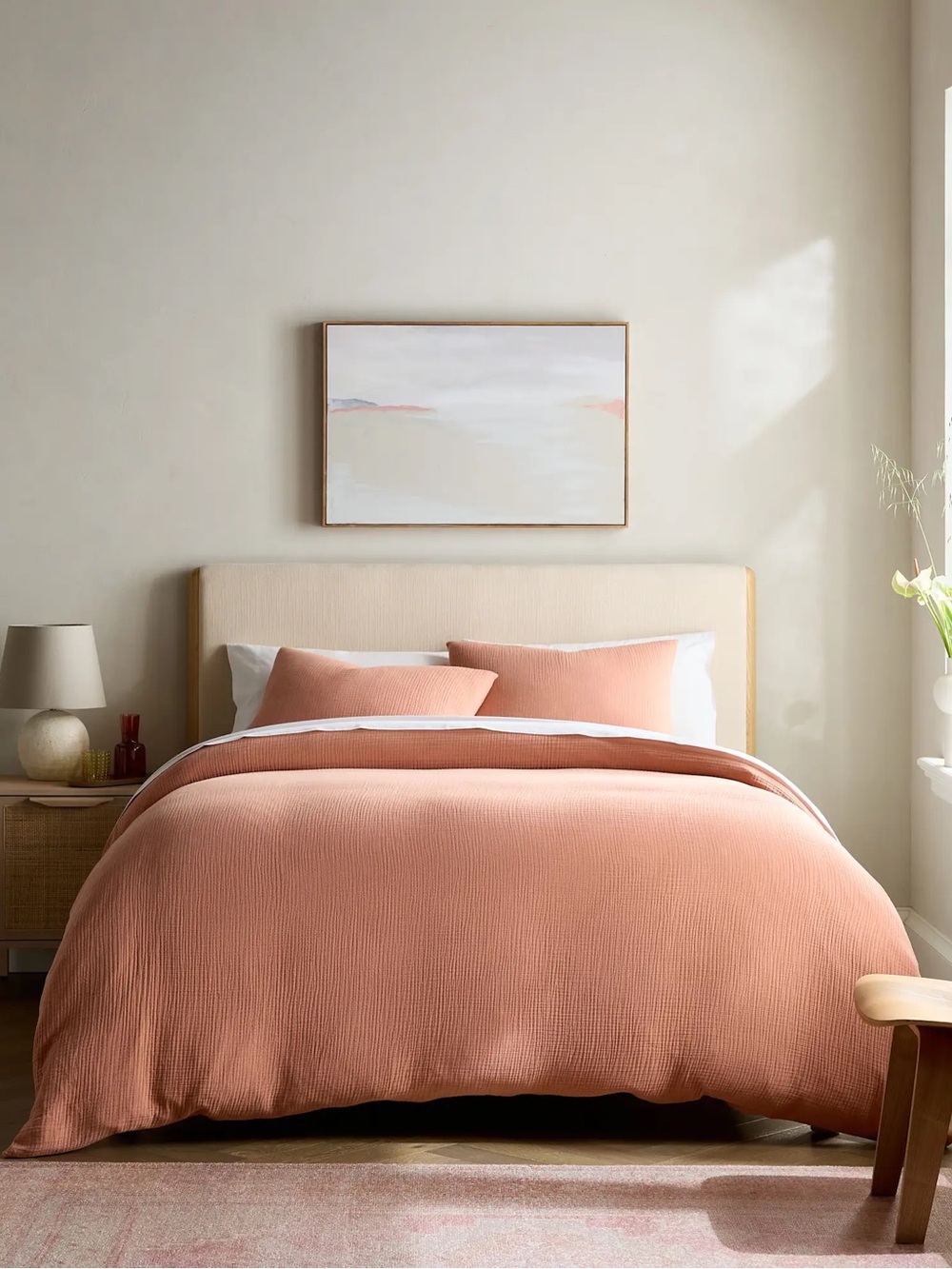 Quince Organic Cotton Gauze Duvet Cover Set King Sedona - Picture 2 of 8